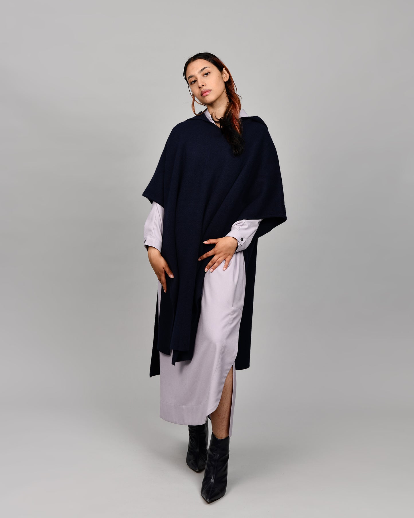 Riding Knit Hood Cape