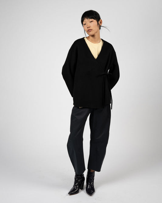 Cashmere Wrap Jacket Black