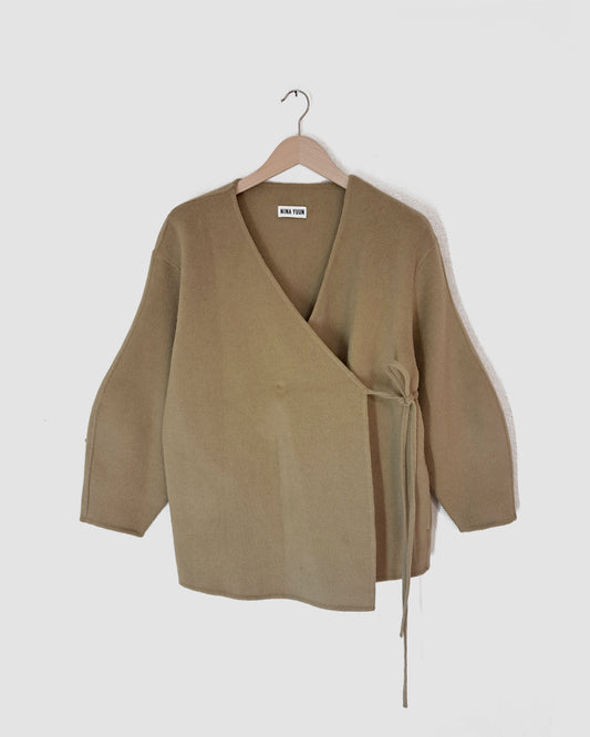 Cashmere Wrap Jacket Capuccino