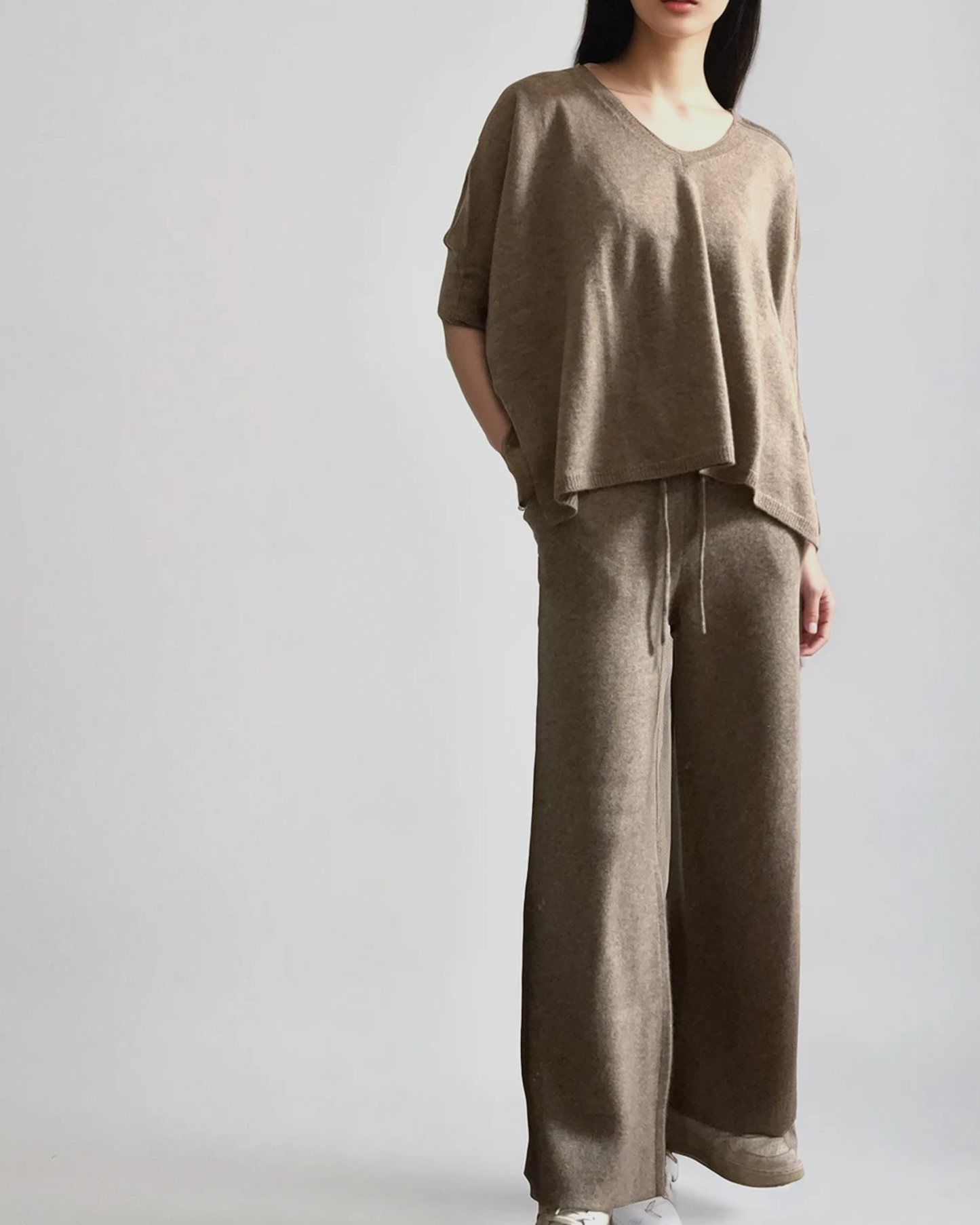 Pure Cashmere Lounge Pants Taupe