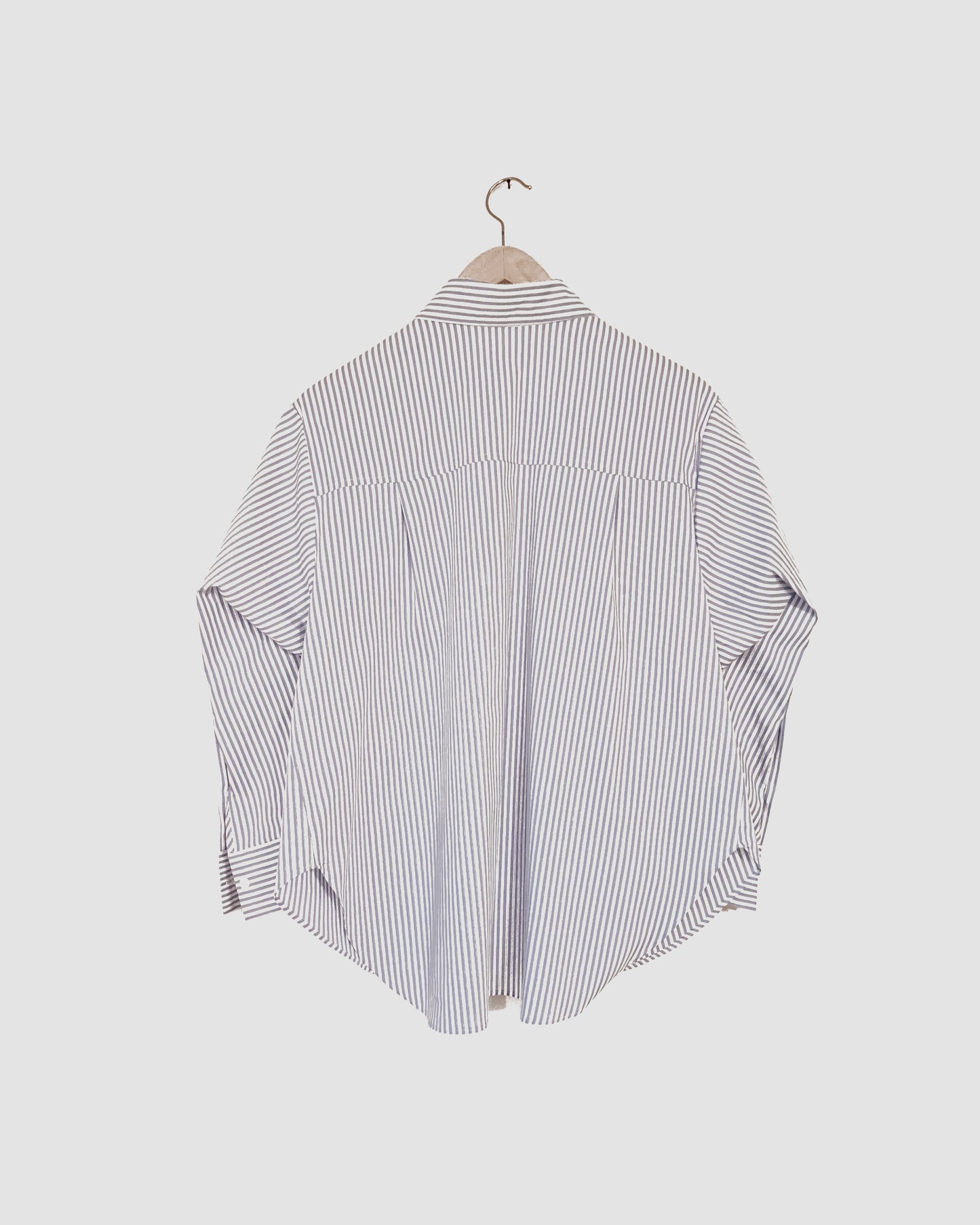 Origami Sleeves Shirt, Marine Striped