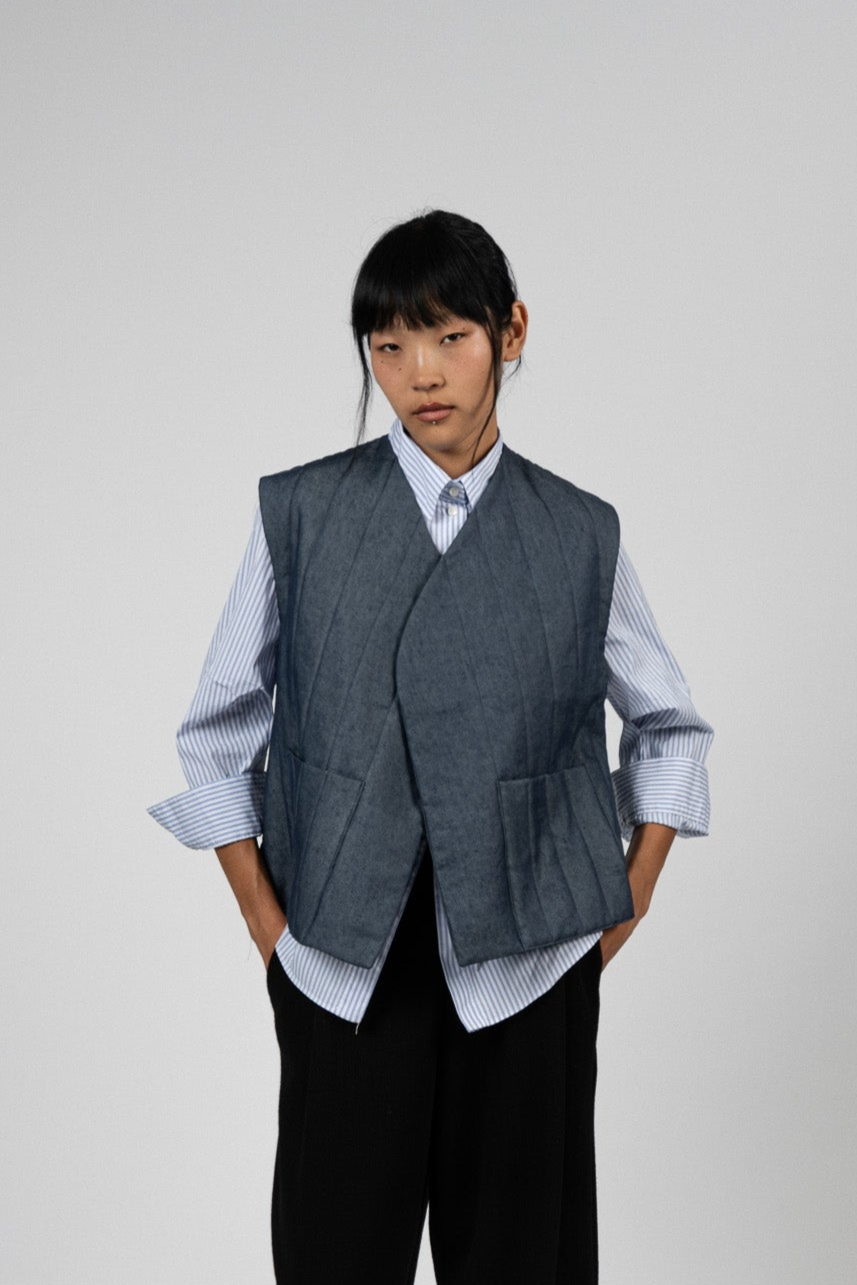 Nubi Vest Classic, Dark Denim