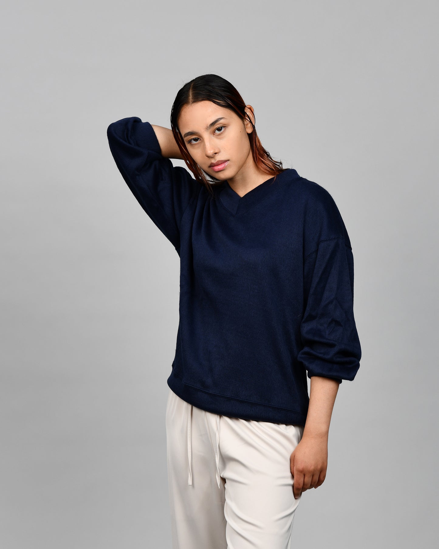 Angora Top Navy