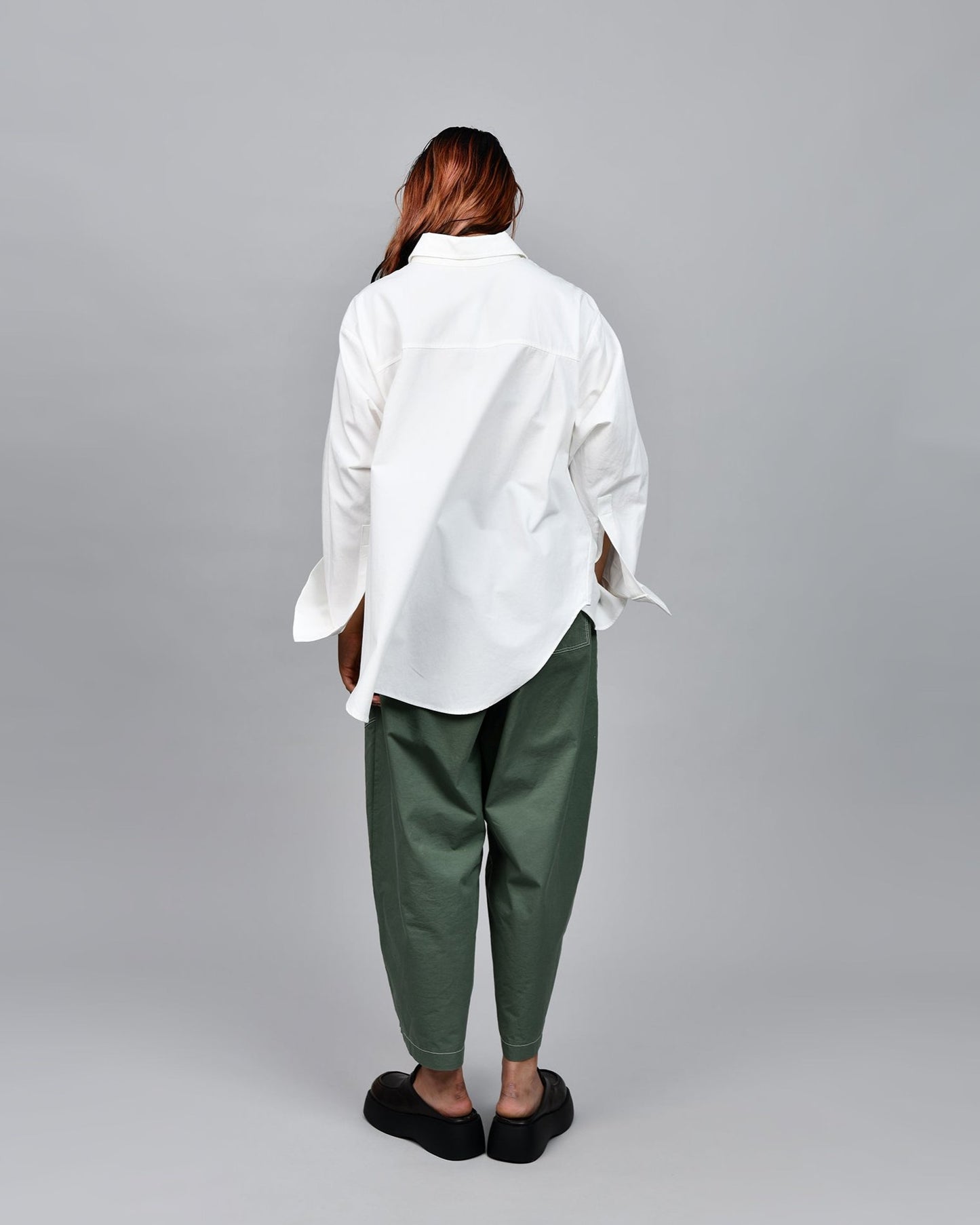 Origami Sleeves Shirt, Off-white (Preorder)