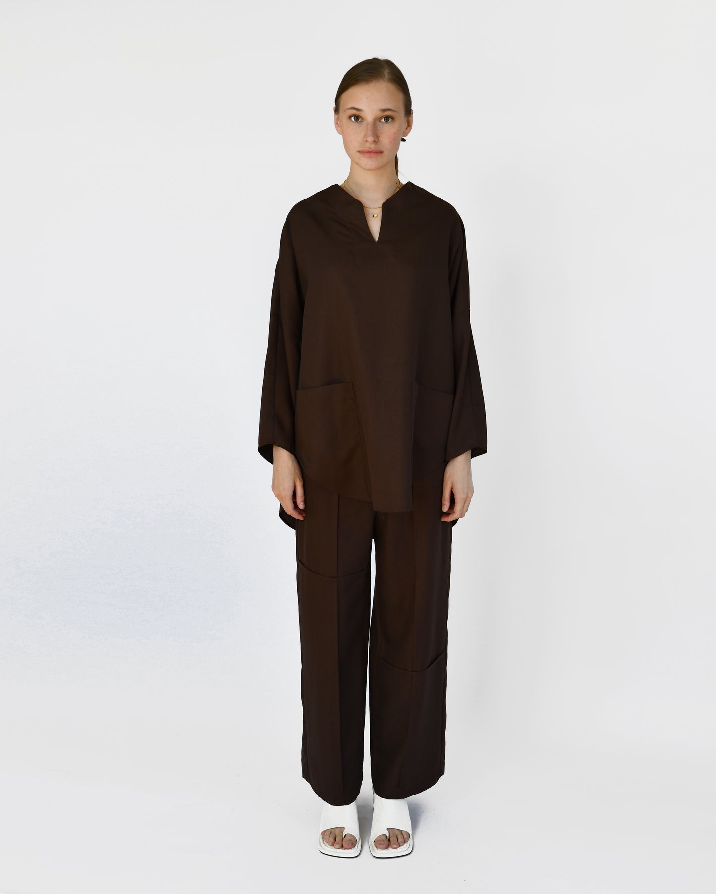 Day Shirt Minimal, Sepia
