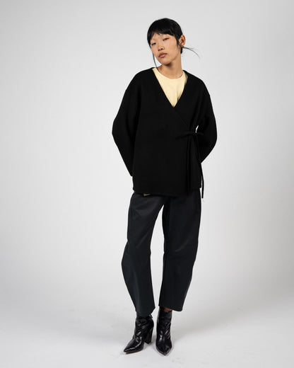 Cashmere Wrap Jacket Black