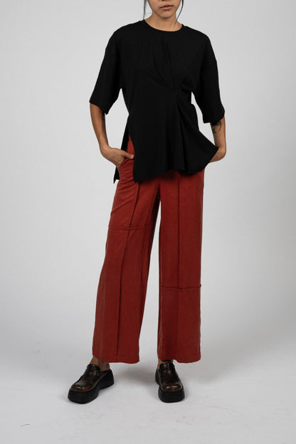 Lotus Pants Crimson Red
