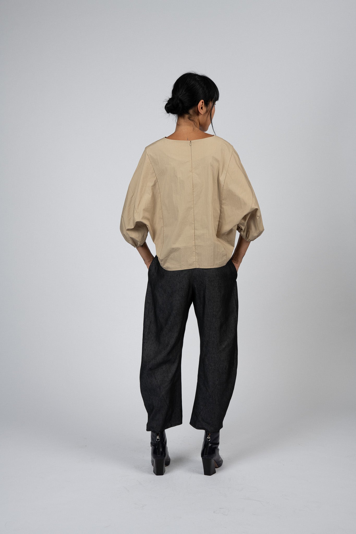 Twist Pants Dark Denim