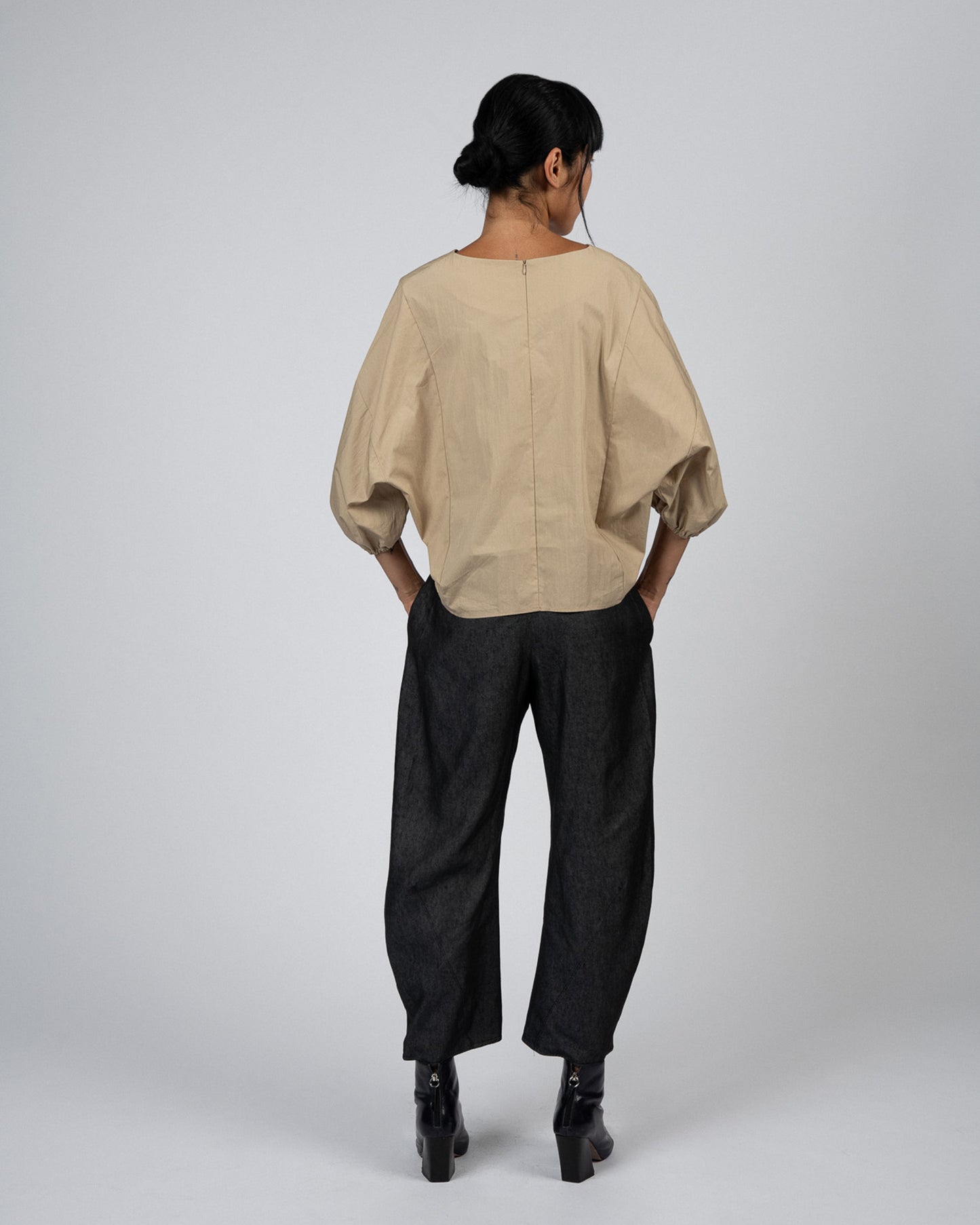Twist Pants Dark Denim