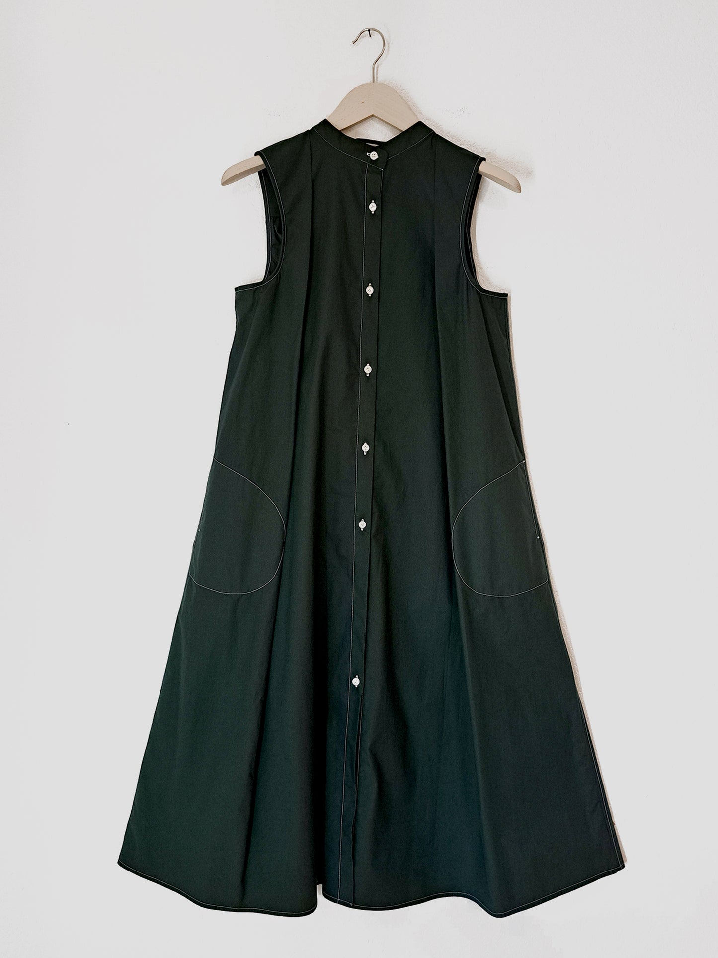 Fog Dress Forest Green