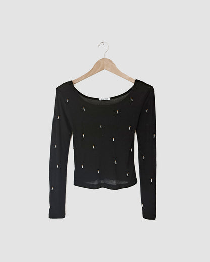 Pearl Top Black