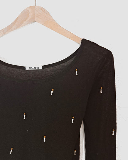 Pearl Top Black