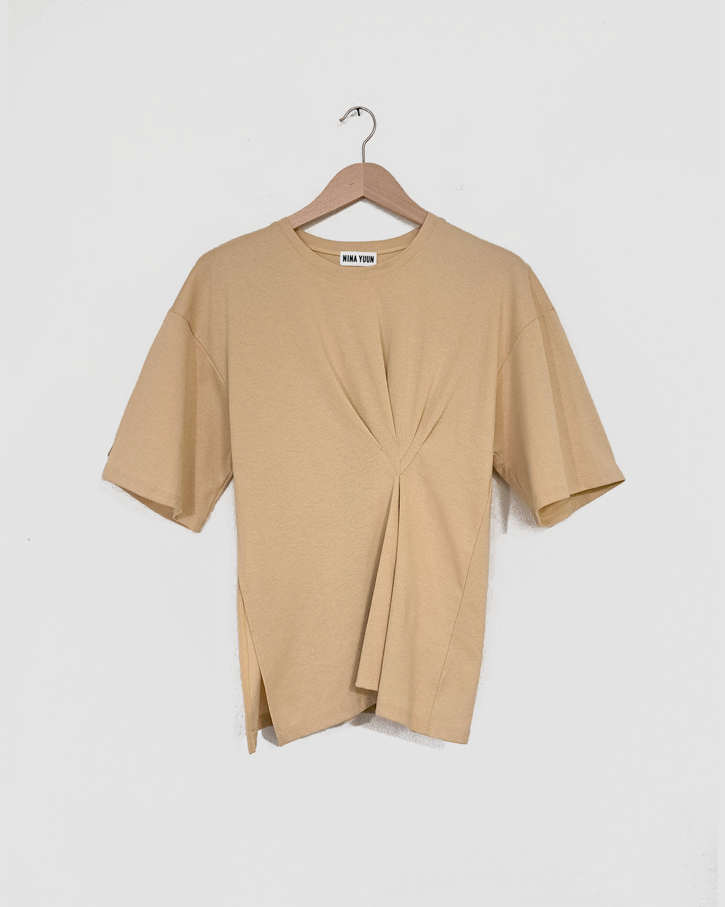 Draped T-Shirt Yellow