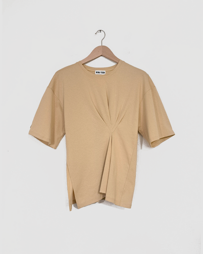 Draped T-Shirt Yellow