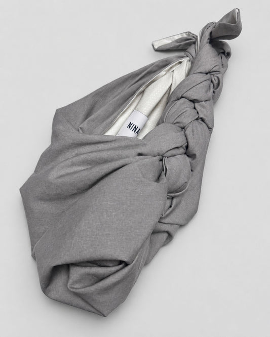 Bojagi Bag Mini in temple grey, full view