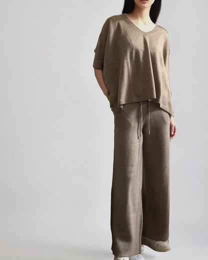 Pure Cashmere Lounge Pants Taupe