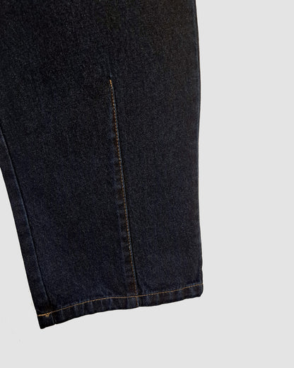 Stitch Baggy Jeans Dark Denim