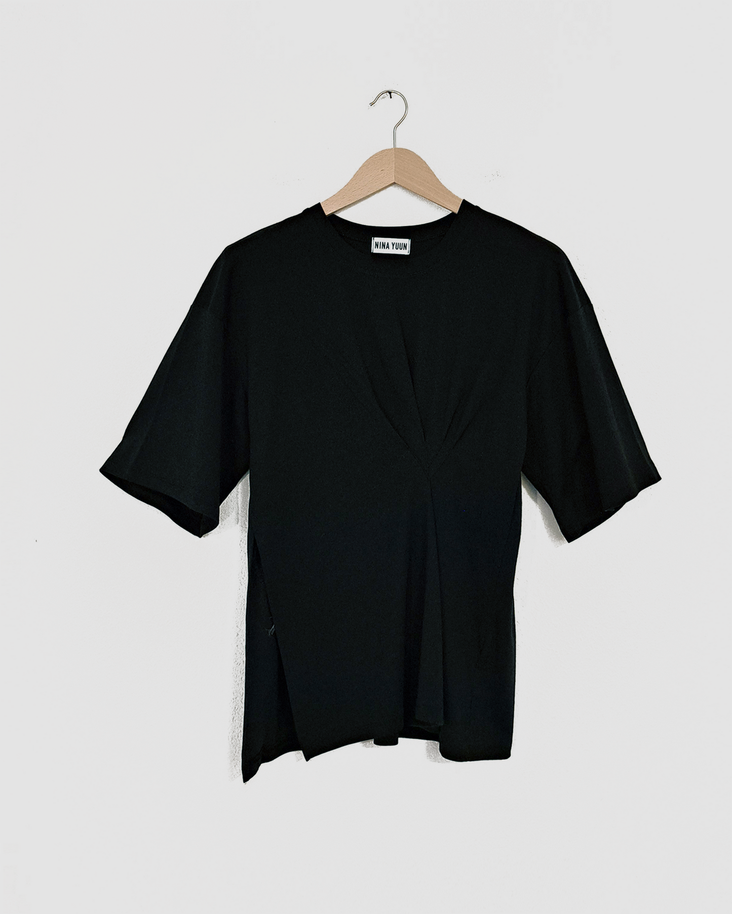 Draped T-Shirt Black