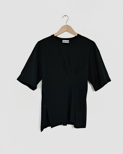 Draped T-Shirt Black