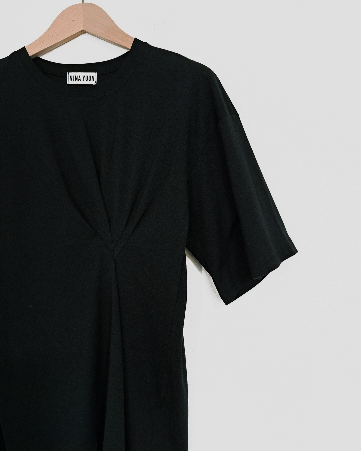 Draped T-Shirt Black