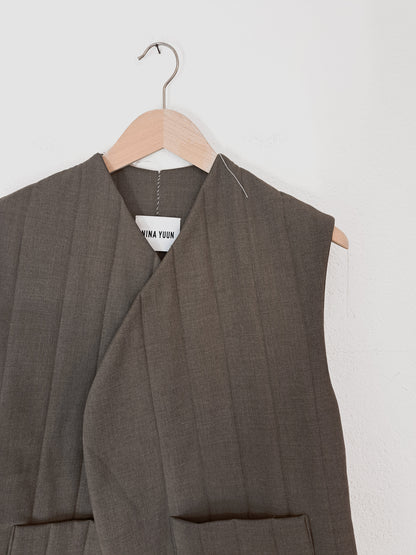 Nubi Vest Classic Taupe