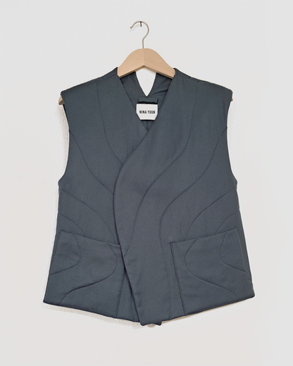 Nubi Vest Organic, Slate Blue