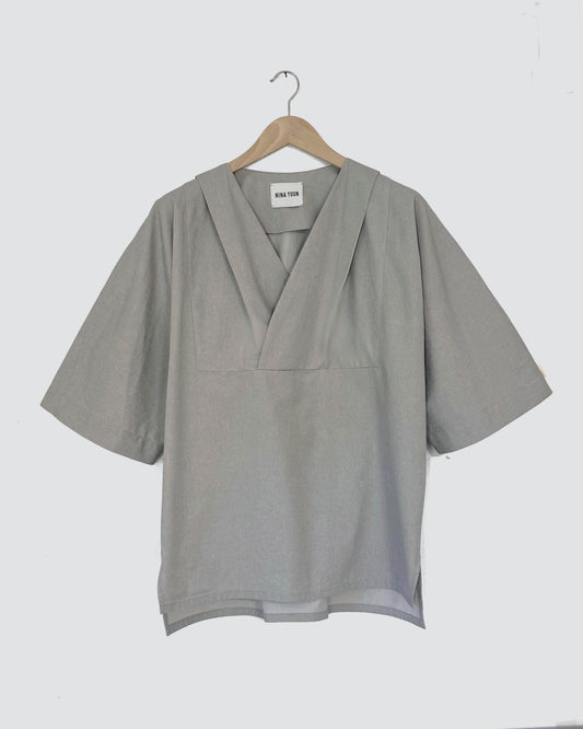 Lotus Shirt, Temple Grey • Pre-order