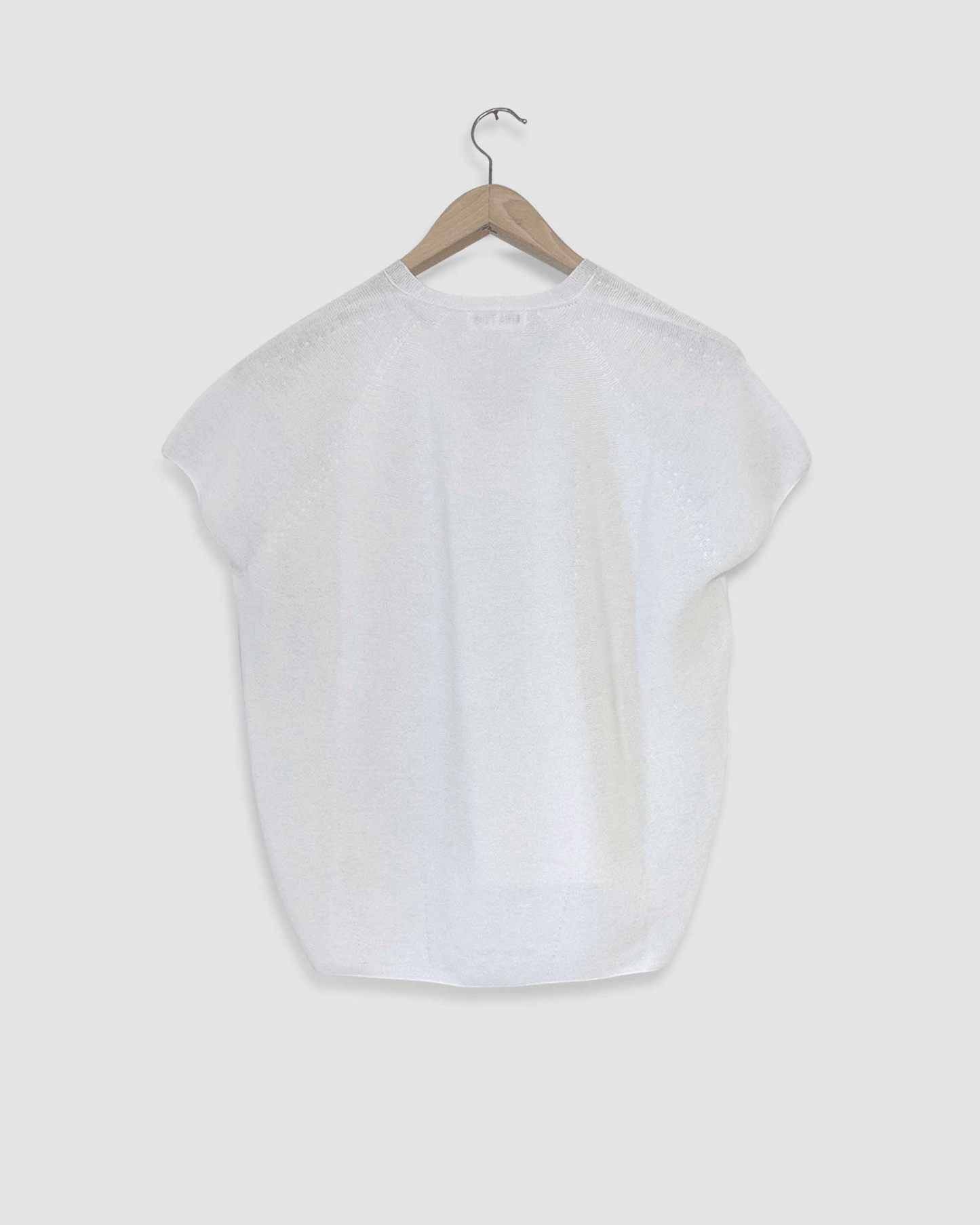 Linen Knit Top, Schwarz