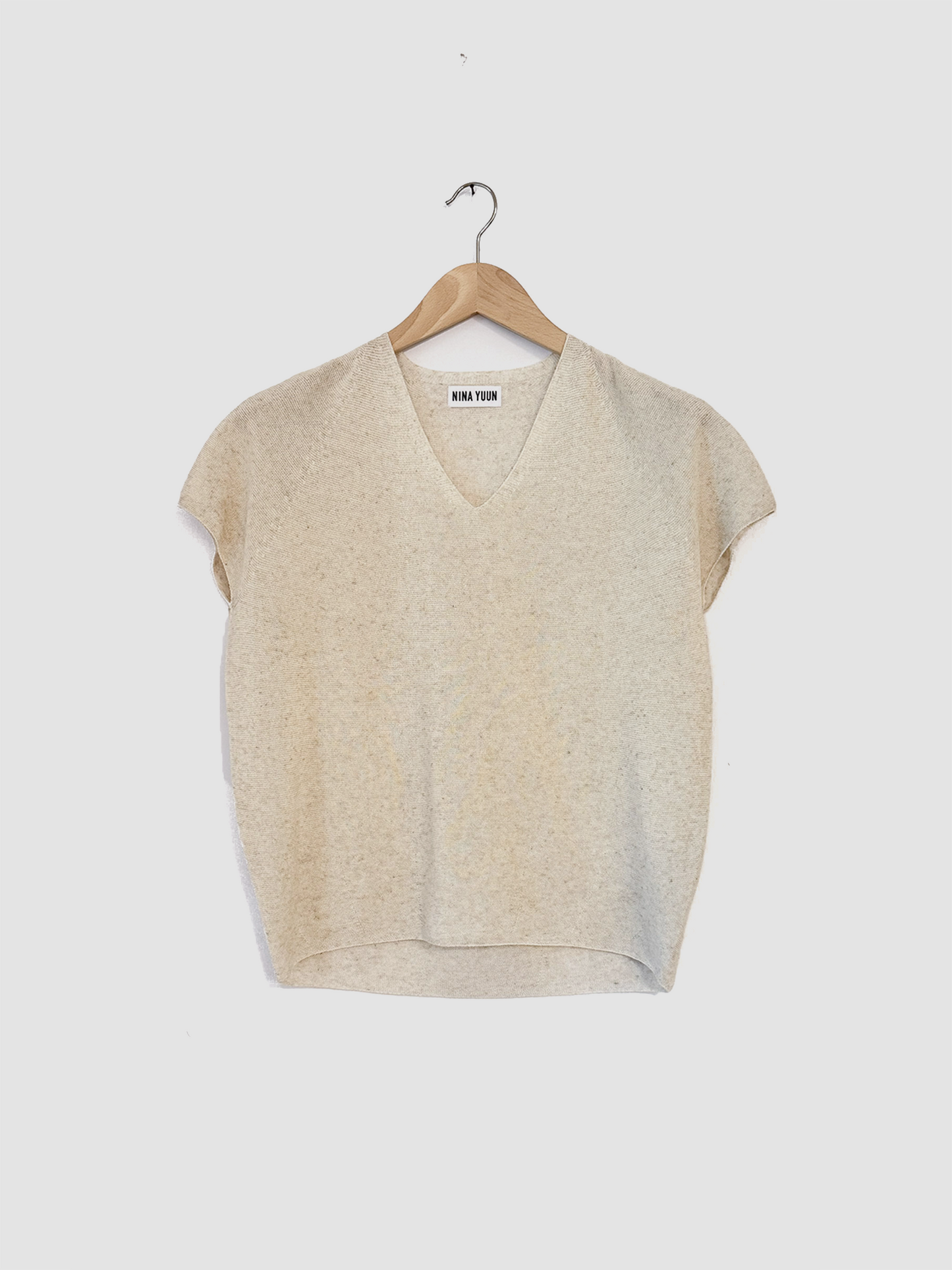 Linen Knit Top, Black