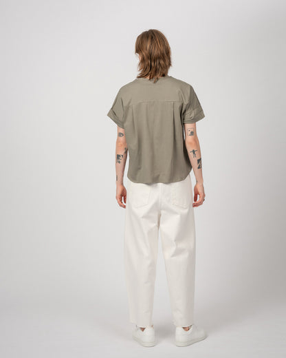 Draped T-Shirt Weiss