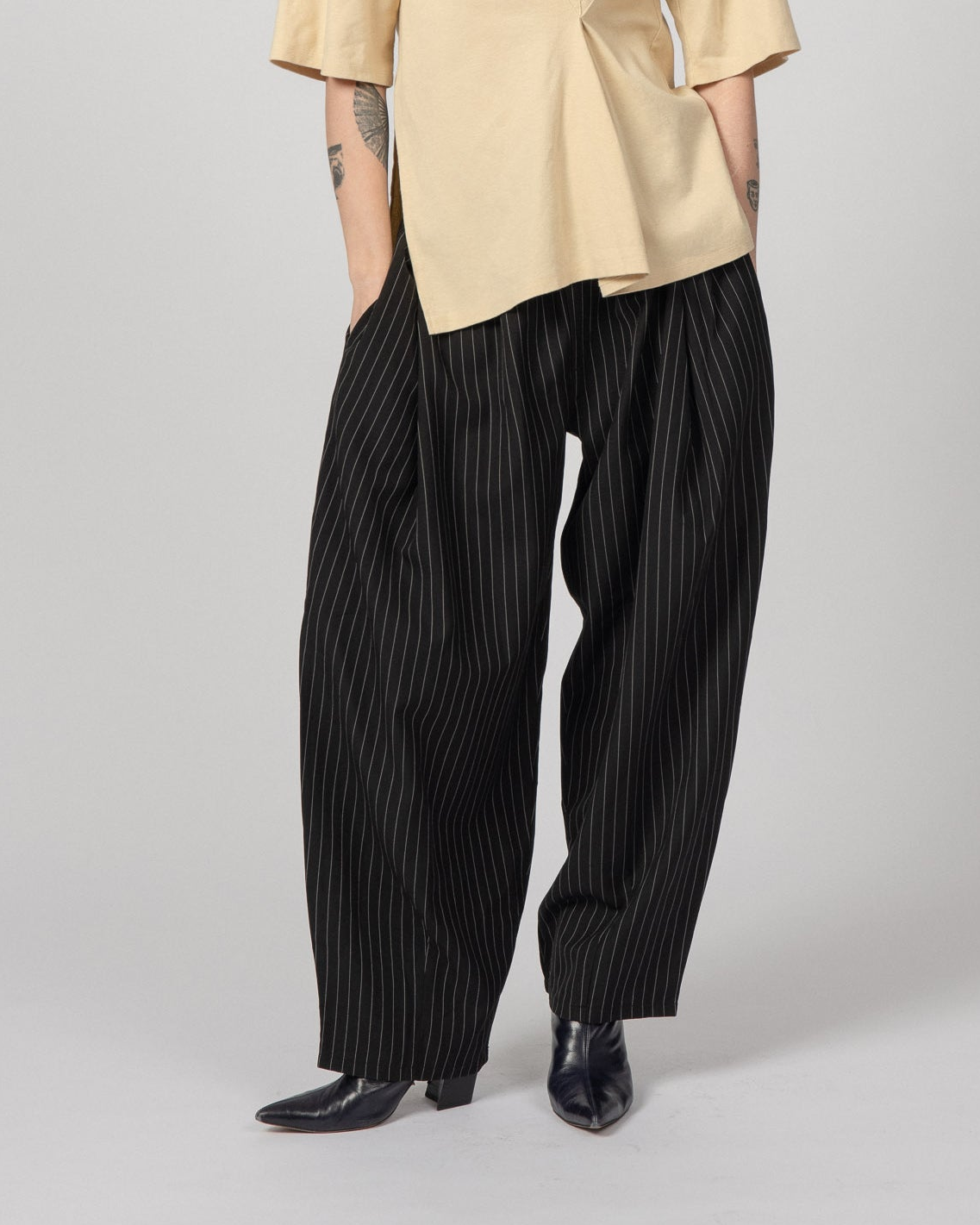 Pinstriped Moon Pants