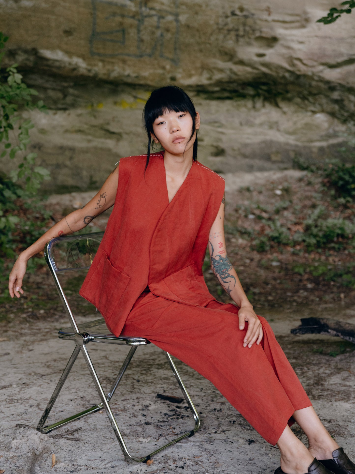 Lotus Pants Red