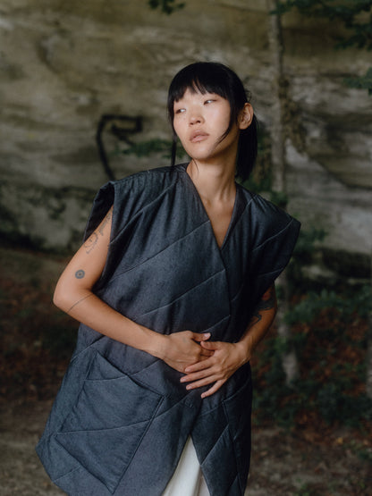 Nubi Coat, Dark Denim