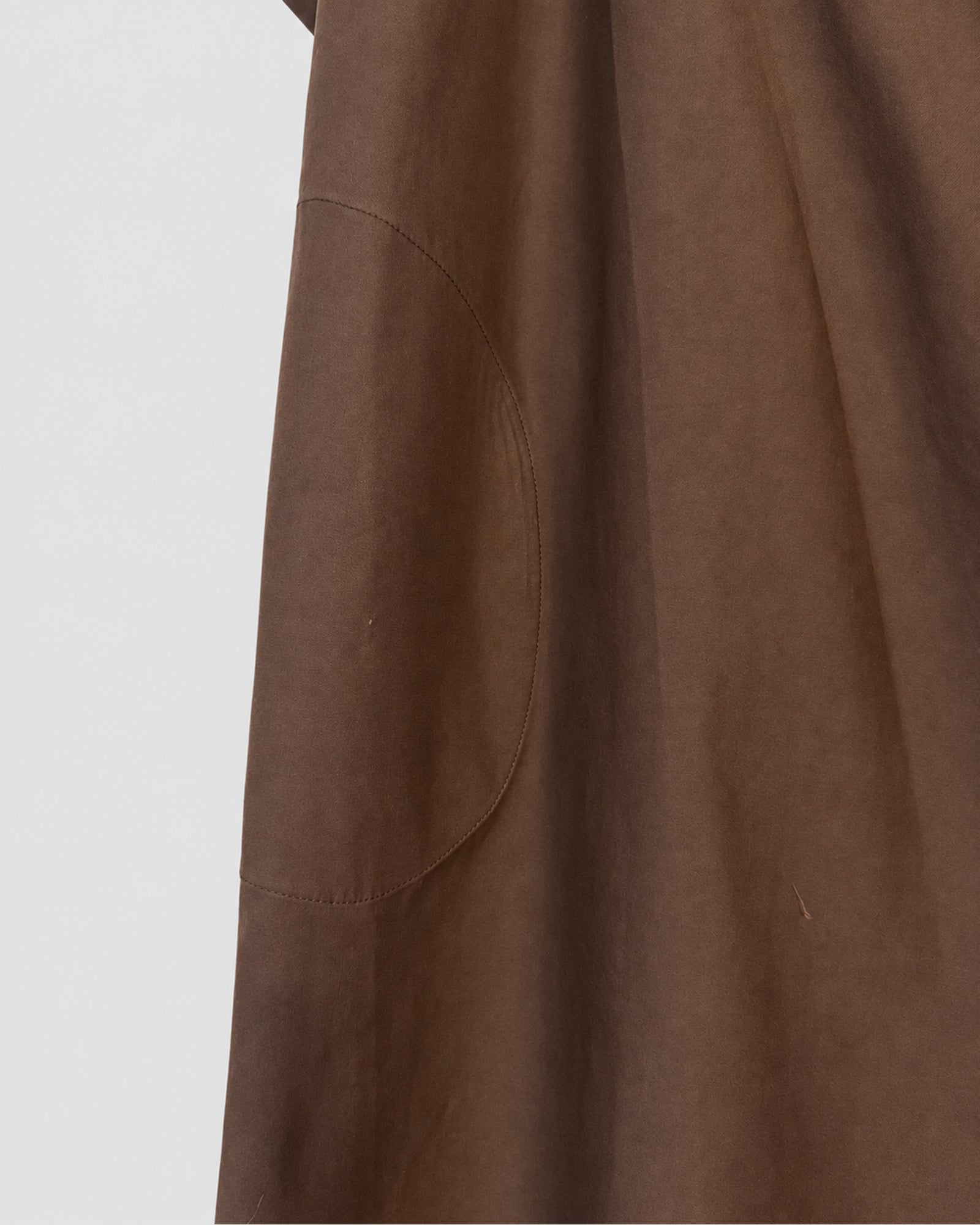 Lotus Dress, Sepia – pocket detail