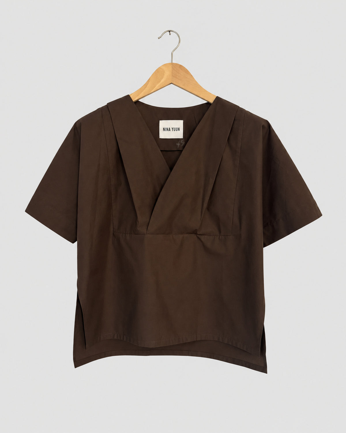 Lotus Shirt, Sepia – front