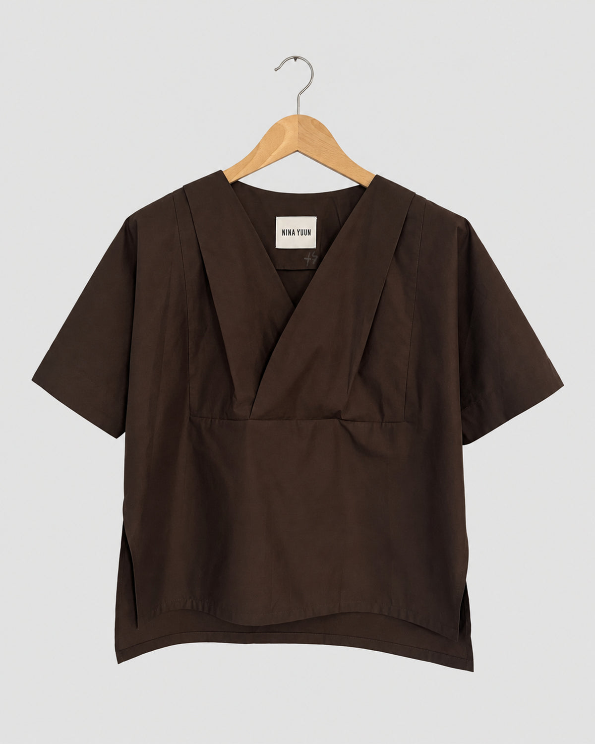 Lotus Shirt, Sepia – front
