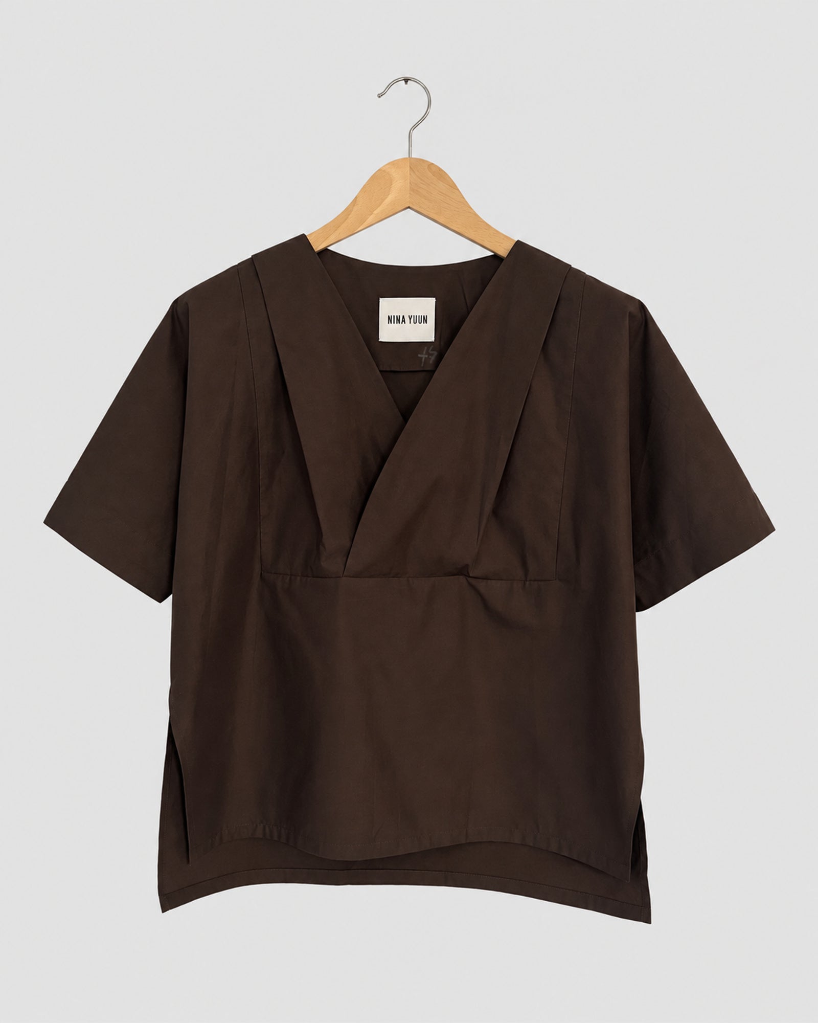 Lotus Shirt, Sepia – front