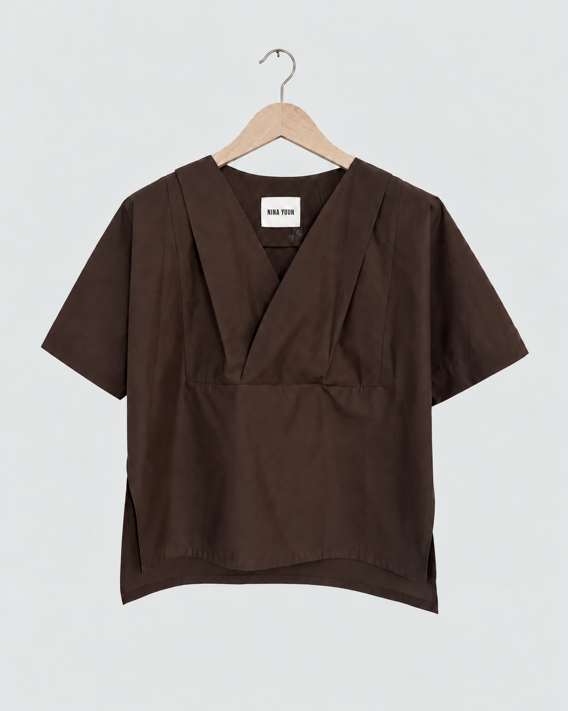 NINA YUUN lotus-shirt — front packshot, colour matched to the reference photograph